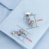 Rainbow Colors Giraffe Cufflinks for Men With Gift Box...