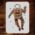 Astronaut Stencil, 8.5 x 12 inch (L) - Spaceman Spacewoman Rocketeer Stencils for Painting Template...