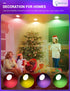 JandCase BR30 Color Changing Light Bulb, RGB+Warm+Cool White LED Flood Lights, 12W(100W Equivalent), 1050lm, Remote Control, Dimmable Multi-color ...
