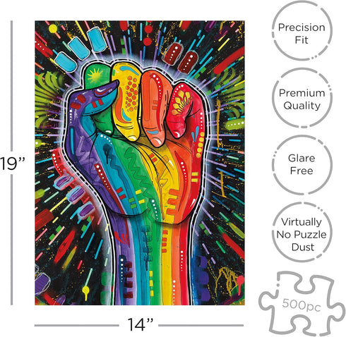 AQUARIUS - Dean Russo Love Is Power 500 Piece Jigsaw Puzzle...