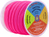 Mandala Crafts 5/8 Inch Hot Pink Fold Over Elastic Ribbon - 20 Yards FOE Foldover Stretchy Ribbon Band for Hair Ties, Headbands, Hair Bows, and Se...