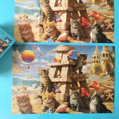 300 Piece Puzzles for Adults Clearance - Jigsaw Puzzles 300 Pieces for Kids Ages 6-8 8-10 10-12 - Santcastle Cats...