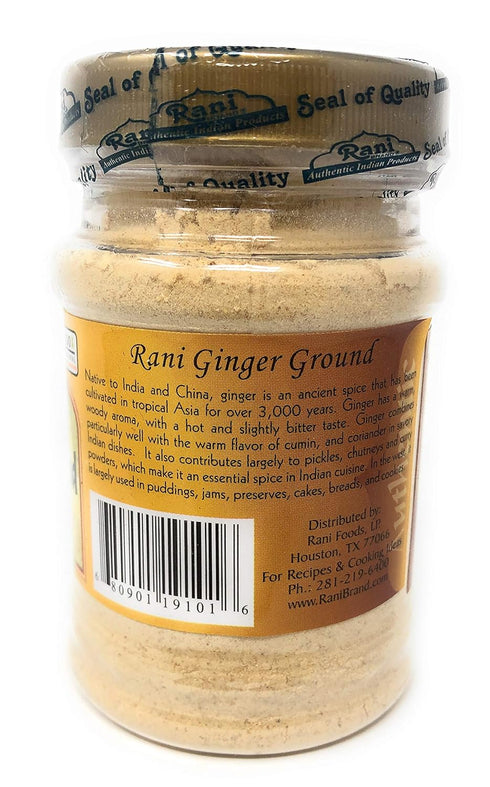 Rani Ginger (Adarak) Powder Ground, Spice 2.5oz (71g) PET Jar ~ All Natural | Vegan | Gluten Friendly | NON-GMO | Kosher | Indian Origin...