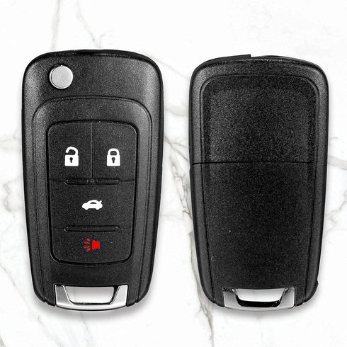 VOFONO Keyless Entry Remote Flip Car Key Fob Fits 2010-2017 Chevy Camaro Cruze Equinox Impala Malibu Sonic/GMC Terrain/Buick Encore Allure Lacross...