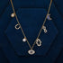 SLOONG Evil Eye Necklace Hamsa Hand Necklace 14K Gold Plated Dainty Necklace White Blue Cz Pendant Necklace for Women...