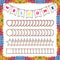 30 Pcs 29.5 ft Welcome Banner Confetti Bulletin Board Borders Classroom Confetti Border Trim with Welcome Sign Classroom Confetti Pennant for Offi...