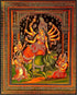 Posterizer 1 pcs-intricate colorful art-Goddess Durga-Hindu mythology 3-Religious Posters Gift For Buddhism Meditation philosophy Fans- unframed w...