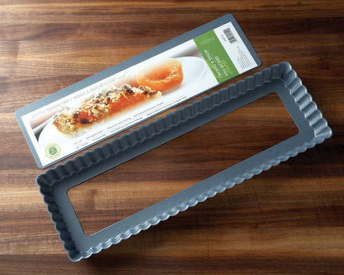 Fox Run Rectangular Loose Bottom Tart/Quiche Pan, Preferred Non-Stick, 14-Inch...