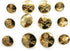 Gold 12 Buttons Set Military Crest for Blazer,Dress and Suits...