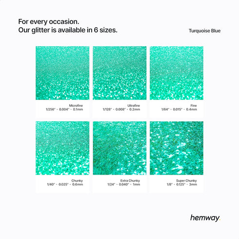 Hemway Craft Glitter Shaker 130g / 4.6oz Glitter for Arts, Crafts, Resin, Tumblers, Nails, Painting, Decoration, Festival, Cosmetic, Body - Ultraf...