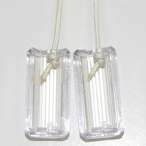 Window Blind Parts. Safe Horizontal Blind Pull Cord Tassel, Cylinder Shape. Breakaway Knob That Will Separate When Excess Pressure is Applied. Gre...