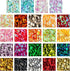 Crafare 6mm Loose Cup Sequins for Crafts 16800PCS Rainbow Sequin Bulk Iridescent Spangles Mixed 24 Color for Home DIY Sewing Arts...