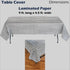 Havercamp Houndstooth Table Cover (54" x 108"). Water and Tear Resistant, Black and White Paper Cover. Alabama Houndstooth...