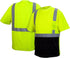Pyramex Safety RTS2110BX4-X5 RTS21B Series T-Shirt Hi-Vis Lime - Black Bottom - Size 4X-5X Large...