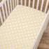 American Baby Company 100% Natural Cotton Percale Fitted Crib Sheet for Standard Crib and Toddler Mattresses, Golden Yellow Twill Gotcha, Soft Bre...