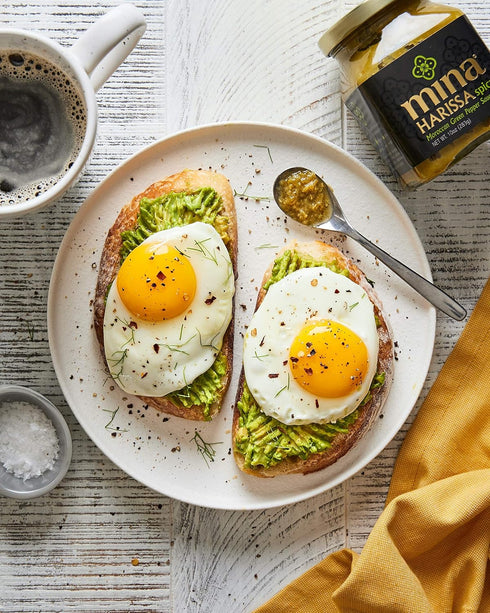 Mina Harissa Green Hot Sauce, 10 oz, Homestyle Moroccan Green Chili Garlic Sauce, Your New Salsa Verde for Spicing Up Any Dish, Harissa Sauce Perf...