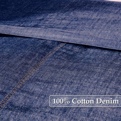 Elegant Life Home 100% Cotton Washed Pillow Case Soft Denim Standard Pillow Sham 20'' x 26'' (1 pc, Dark Blue)...