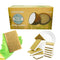 Natural Kitchen Sponges Compostable Cellulose and Coconut Scrubber Sponge Pack 12 Eco Walnut 100% Coconut Sponge Eco Friendly Biodegradable Non Sc...
