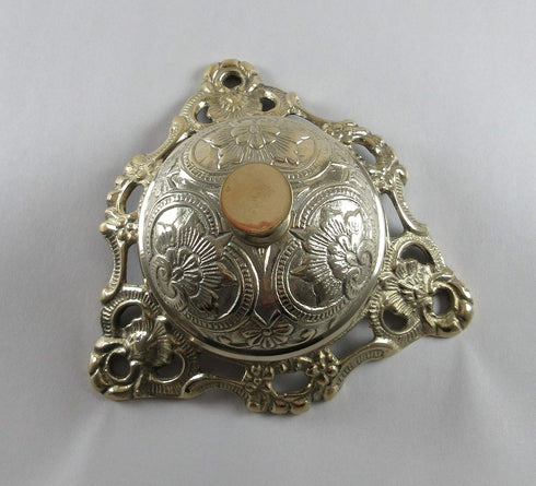 Upper Deck Ornate Solid Brass Hotel Counter Bell...