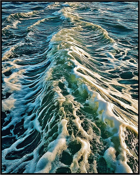 Posterizer 1 pcs-ocean waves-beautiful nature art work 5-Landscape & Nature Art-Coastal & Nautical Art-Decor for Home & Office- unframed wall art...