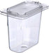 Carlisle FoodService Products 3068807 Plastic Food Pan, 1/9 Size, 6 Inches Deep, Clear...