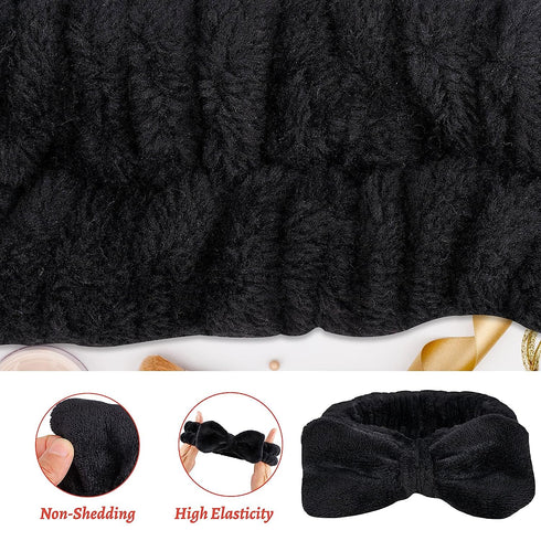 3PCS Makeup Headband and WristBand Set, Skincare Spa Headband for Washing Face,Towels Wrist band for Women Girls Prevent Liquid Spilling from Arms...