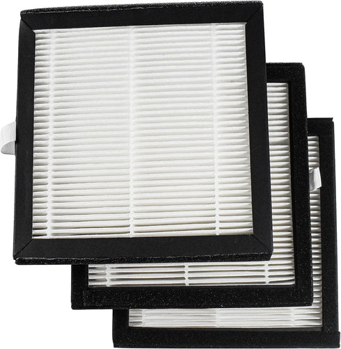 HQRP 3-Pack HEPA Filters Compatible with Afloia (AQ8/Q8) / Honati/Hysure Q7 / Tenergy Sorbi 2-in-1 Air Purifier...