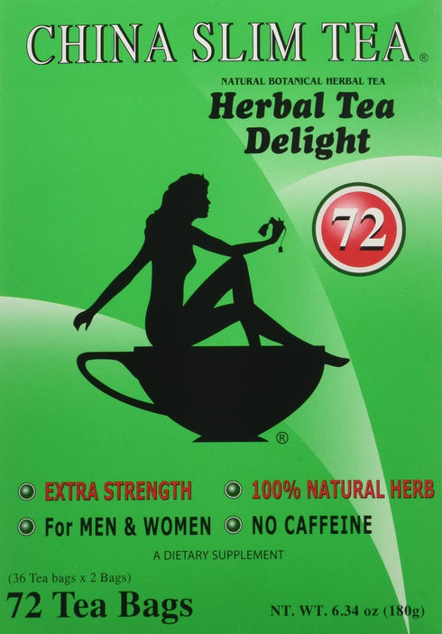 China Slim Tea Extra Strength For Men and Women 72 Tea Bags...