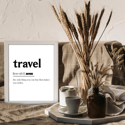 Posterizer 1 pcs-Minimalist poster for travel lovers-Adventure Wall Art-Artistic Word Art-Gift for Nature, Surfers and Beach Lovers-Living Room Be...