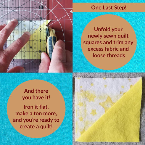 Madam Sew Exclusive | Quarter-Inch Patchwork Sewing Ruler Set | includes 9" and 17" Quilting Rulers for Precise Marking and Measuring | ¼," ½," an...