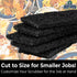 Heavy Duty XL Black Scouring Pad 5 Pack. 10 x 4.5in Large Multipurpose Nylon Scrubbing Sponges. Clean Bathrooms, Kitchens, Counters and Floors to ...
