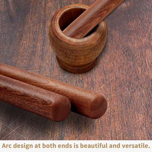 Aisoso French Rolling Pin, 17.7 Inches Wood Rolling Pin for Baking Extra Long Thickened, Classic Wooden Dough Roller for Fondant Pizza Pie Crust C...