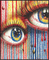 Posterizer 1 pcs-vibrant psychedelic abstract colorful art of eyes 3-Abstract & Modern Art-Fantasy & Fiction Art-Gift for Men Women Entrepreneur T...