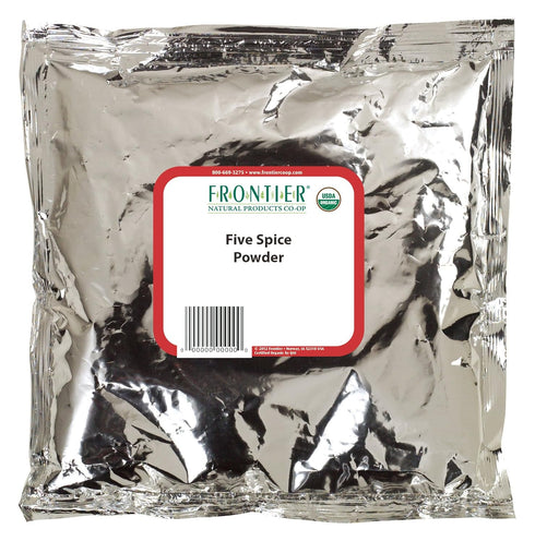 Frontier Co-op Organic Five Spice Powder, 1-pound Bulk Bag, Cinnamon, Fennel Seed, Cloves, Star Anise & White Pepper, Non GMO...