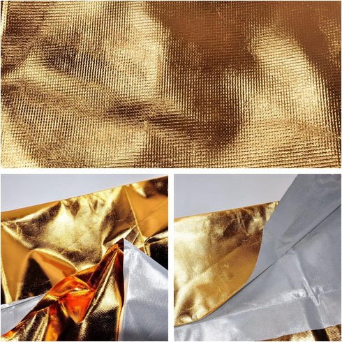 Coatings Foil Lame Knit 59inch Wide Metallic Fabric Covering Plants by The Yard(1Yard Gold)...