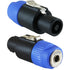 GLS Audio Speaker Plug Adapter 1/4" to Twist Lock 4 Pole & 2 Pole - Compatible with Neutrik Speakon NA4LJ, NA4LJX, NL4MP, NL4MPR, NL4FC, NL4FX, NL...
