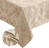 Elrene Home Fashions Caiden Elegance Damask Waterproof, Stain & Wrinkle Resistant Fabric Tablecloth, 52" x 52" Square, Taupe...