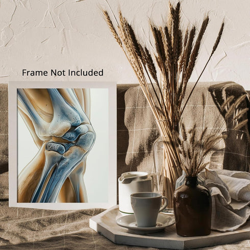 Posterizer 1 pcs-artistic illustration of the human knee 1-Teachers & Classrooms-Abstract & Modern Art-School and classroom art- unframed wall art...