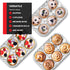 Stock Your Home (20-Count Disposable Muffin Tins 6-Cup, Standard Size Foil Muffin Pans, Aluminum Cupcake Tin for Baking, To-Go Trays for Bake Sale...