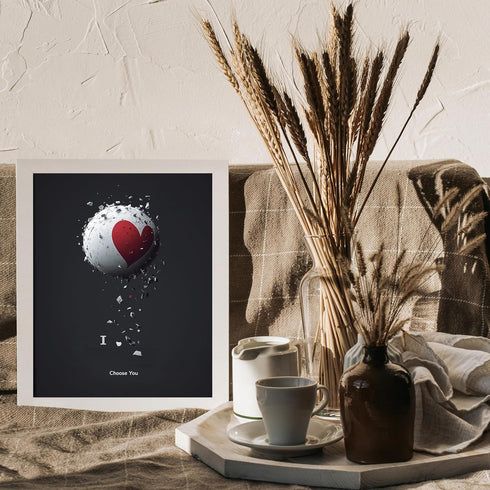 Posterizer 1 pcs-i choose you-cute minimalistic art-Valentine's day inspired-Romantic Art-Holiday Poster-Gift for Couples boyfriend girlfriend Hus...