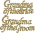 Rhinestone Pin Set-Grandma of the Bride/Groom-Gold Brooch, One Size...