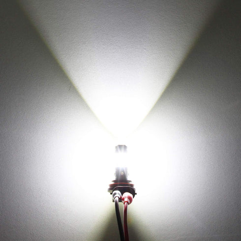 PHINLION H11 H8 H16 LED Fog Light Bulbs, Super Bright 3800 Lumens Fog Lights or DRL Replacement for Cars, Non-polarity, 6000K Xenon White, Pack of...