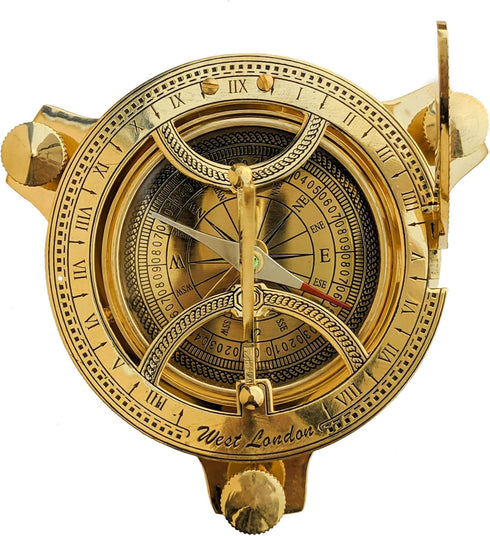 Sundial Compass Solid Brass Sun Dial...