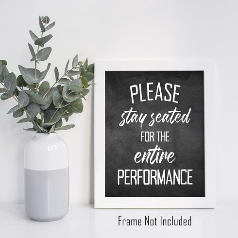Brooke & Vine Funny Bathroom Decor Wall Art Prints (UNFRAMED 8 x 10) Restroom Powder Room Wash Laundry Room Hip Hop Wall Decor Signs Posters (Wash...