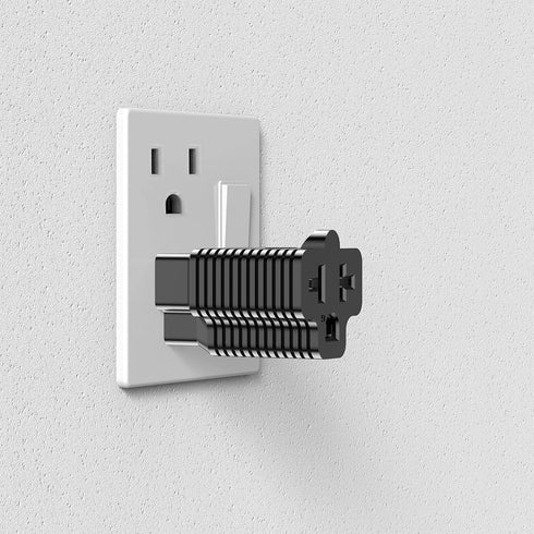 15 Amp Household AC Plug to 20 Amp Adapter, Nema 5-15P to 5-20R,5-15P to 6-15R,5-15P to 6-20R,T-Blade 20 Amp to 15 Amp Plug Adapter Converter, 15A...
