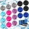 Blulu 18 Pieces Pet Hair Remover for Laundry Dryer Balls Reusable Washing Machine Hair Catcher Pet Dog Cat Catcher Lint Remover (Light Blue,Blue,G...