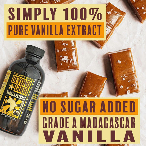 Beyond Good Pure Vanilla Extract | Made from All Natural Madagascar Bourbon Vanilla Beans | For Baking, Desserts, Home Cooking and Chefs (2 fl oz)...
