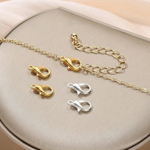 5 Sizes Silver and Gold Open Jump Rings, 500PCS O Rings and Lobster Clasps, Small and Large Jump Rings for Jewelry Making and Keychains...