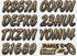 STIFFIE Whipline Metallic Gold/Black 3" Boat & PWC Registration Decals • Numbers Letters Stickers...