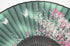 OMyTea® Women Hand Held Silk Folding Fan with Bamboo Frame - with a Fabric Sleeve for Protection for Gifts - Sakura Cherry Blossom Pattern (WZS-2)...